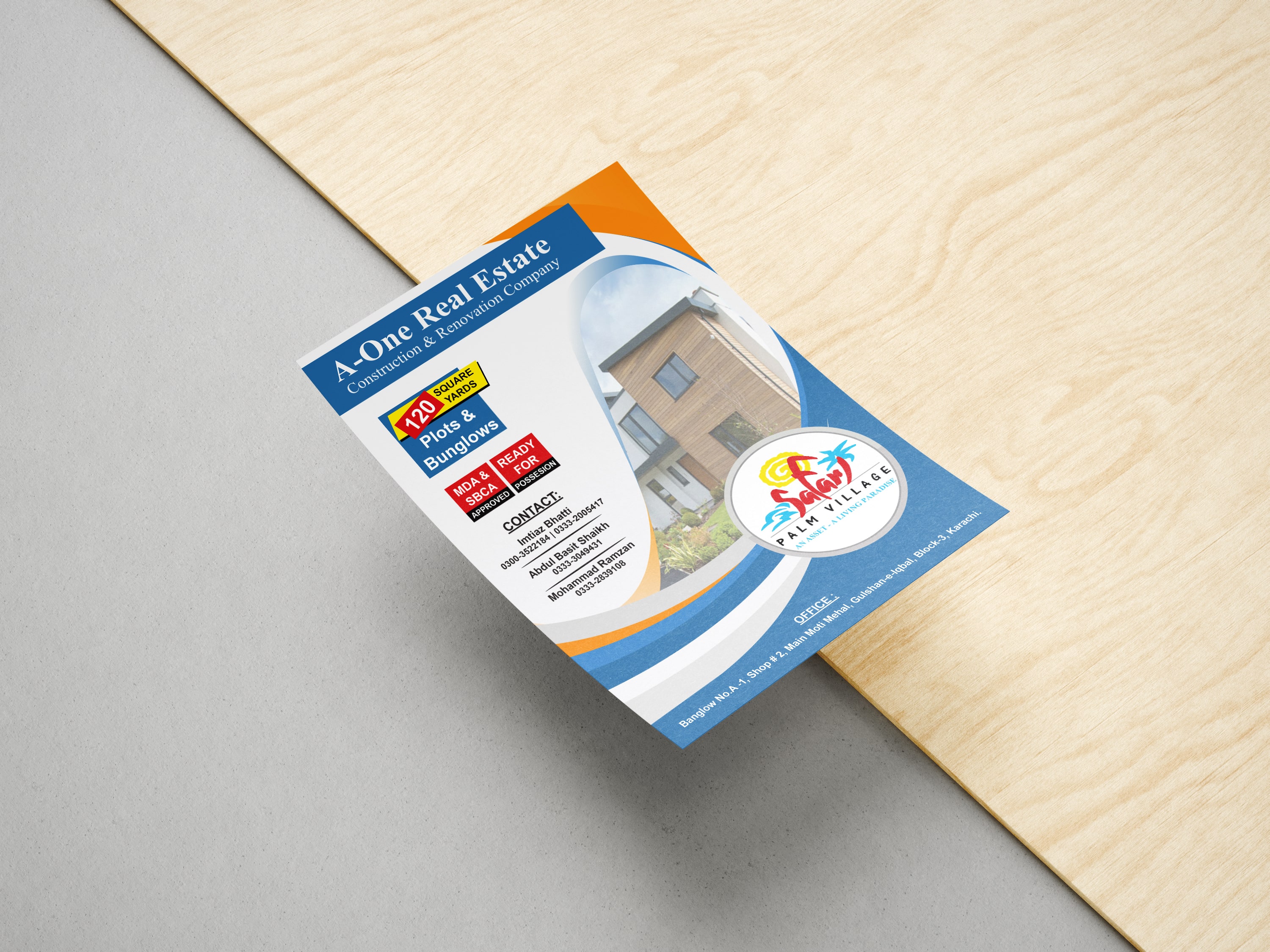 A5 modern flyer design Jeddah marketing