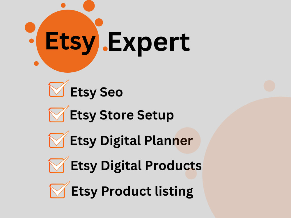 Etsy Shop Setup Service | Branding, SEO, Banner Design, Product Listings in Jeddah