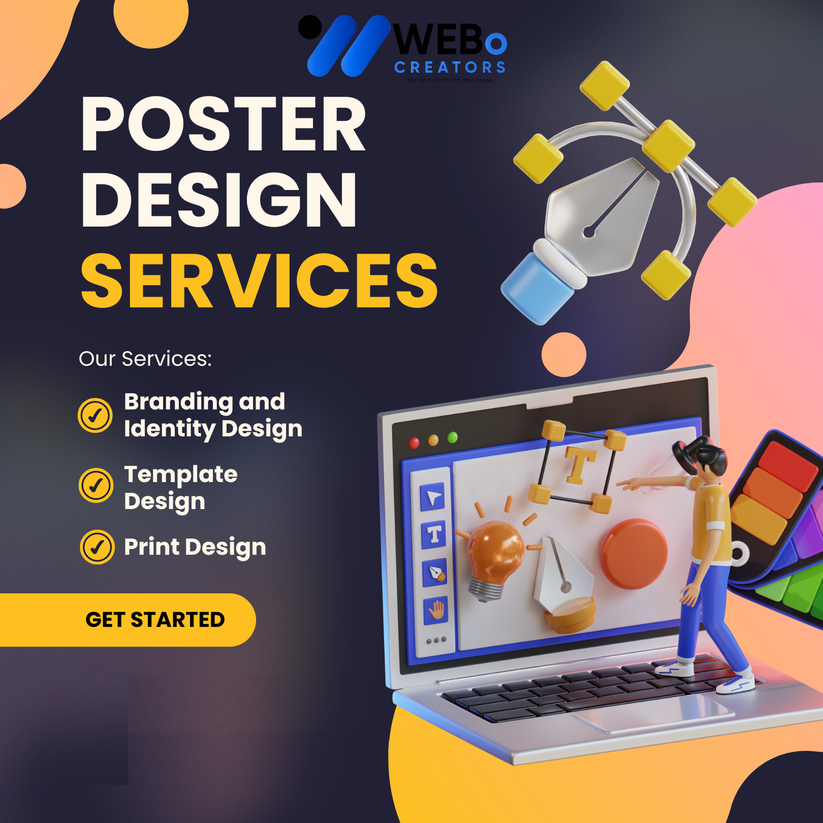 Poster Design Service | Get Powerful Advertising Poster in Jeddah for Business and Events