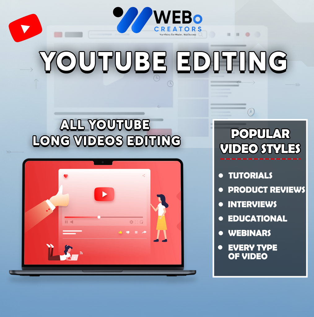 YouTube Video Editing Services at Affordable Cost - Hire Experienced YouTube Video Editors in Jeddah